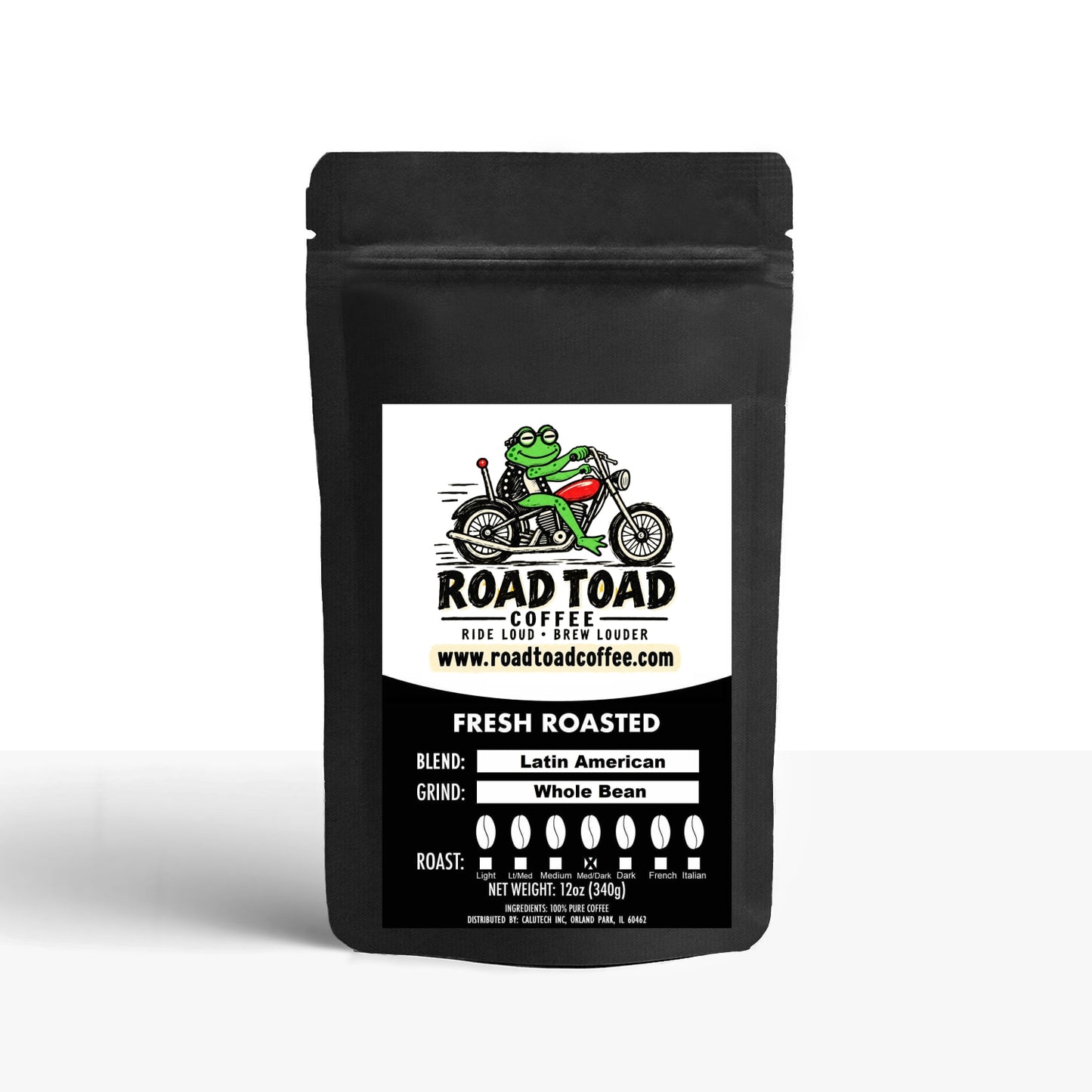 Bag of Latin American Blend Coffee from Road Toad Coffee