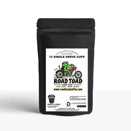 Road Toad Coffee 12 Pack Single Serve Coffee Capsules