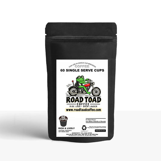 Road Toad Coffee 60 Pack Single Serve Coffee Capsules