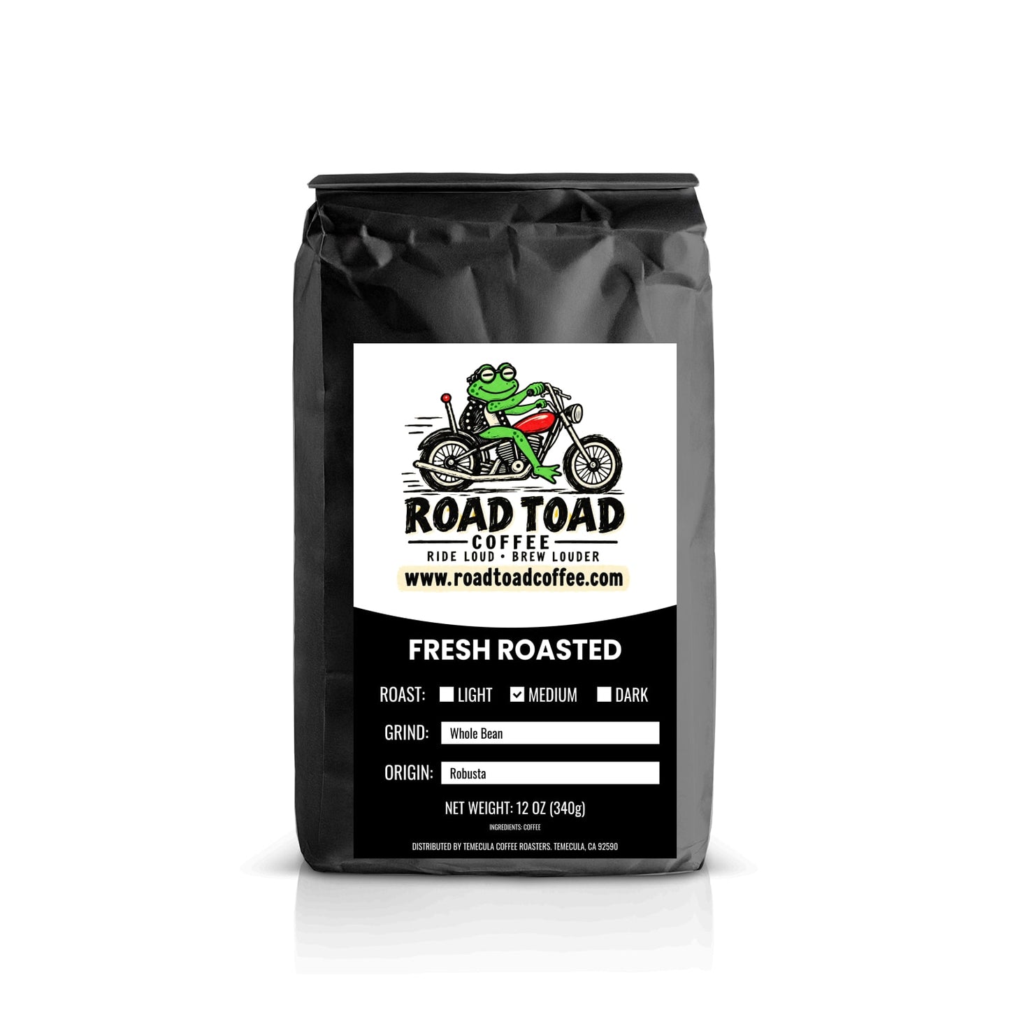 Bag of Robusta Coffee from Road Toad Coffee