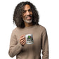 White 15 oz Road Toad Coffee mug with roadtoadcoffee.com, handle on left